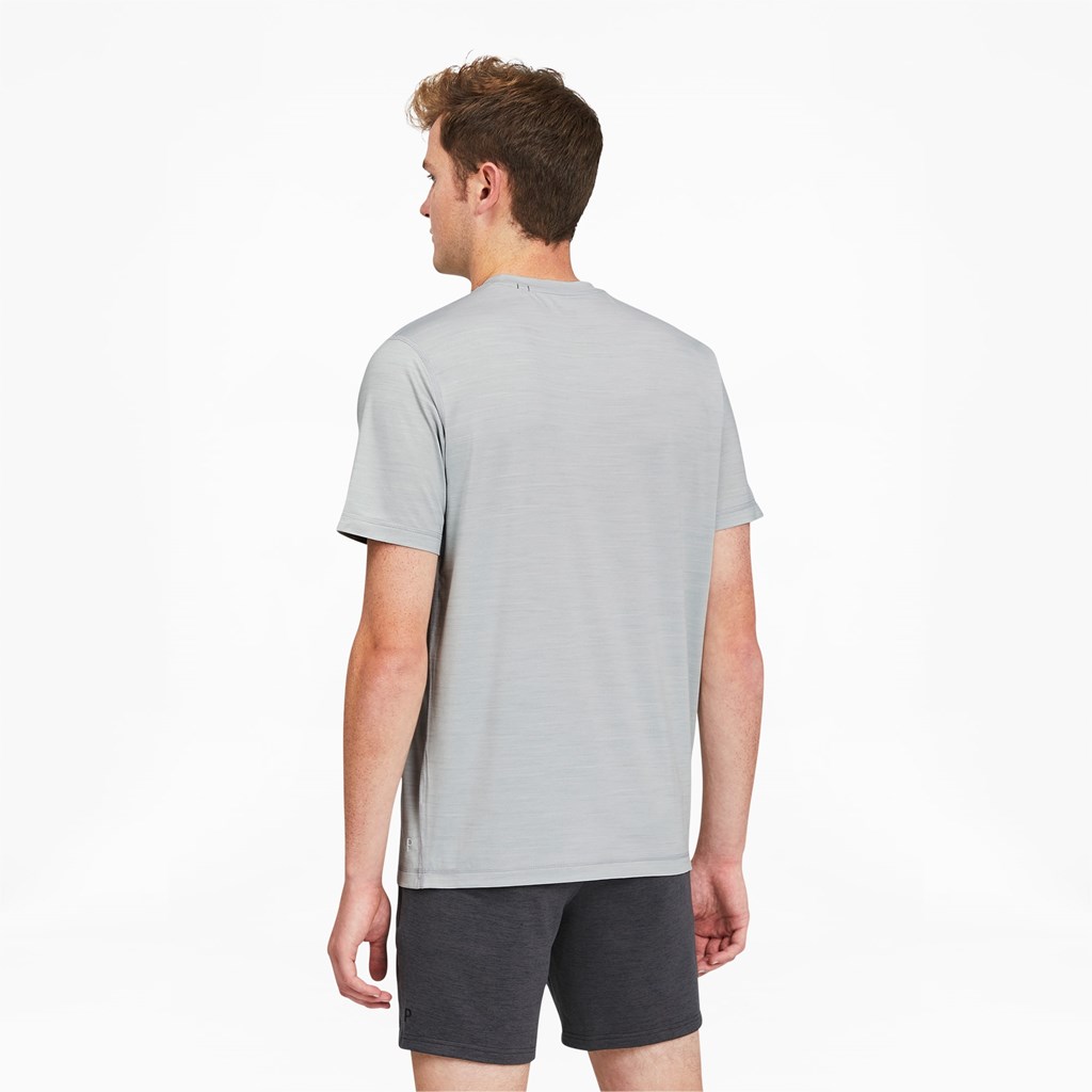 T Shirt Running Puma CLOUDSPUN GRYLBL Golf Homme High Rise Heather | 7358641-QD