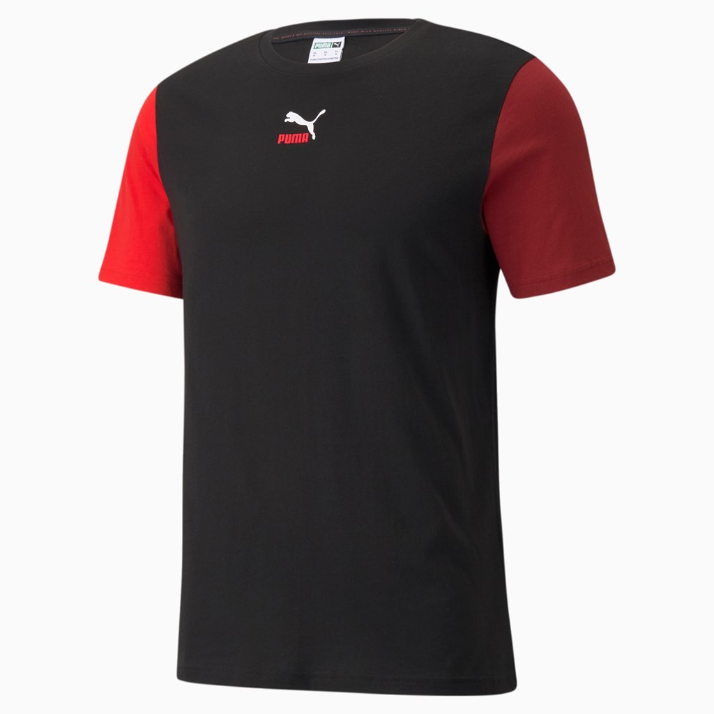 T Shirt Running Puma CLSX Homme Noir | 8719260-KI