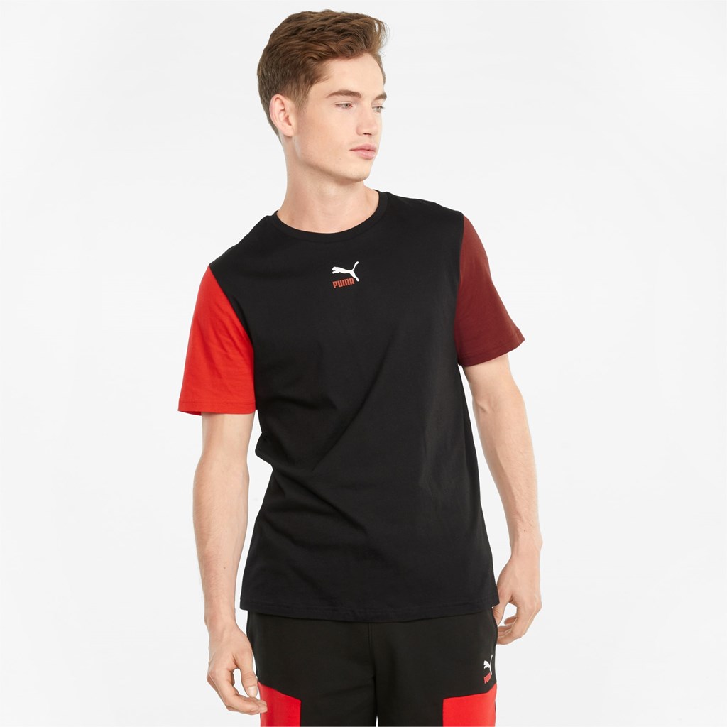 T Shirt Running Puma CLSX Homme Noir | 8719260-KI