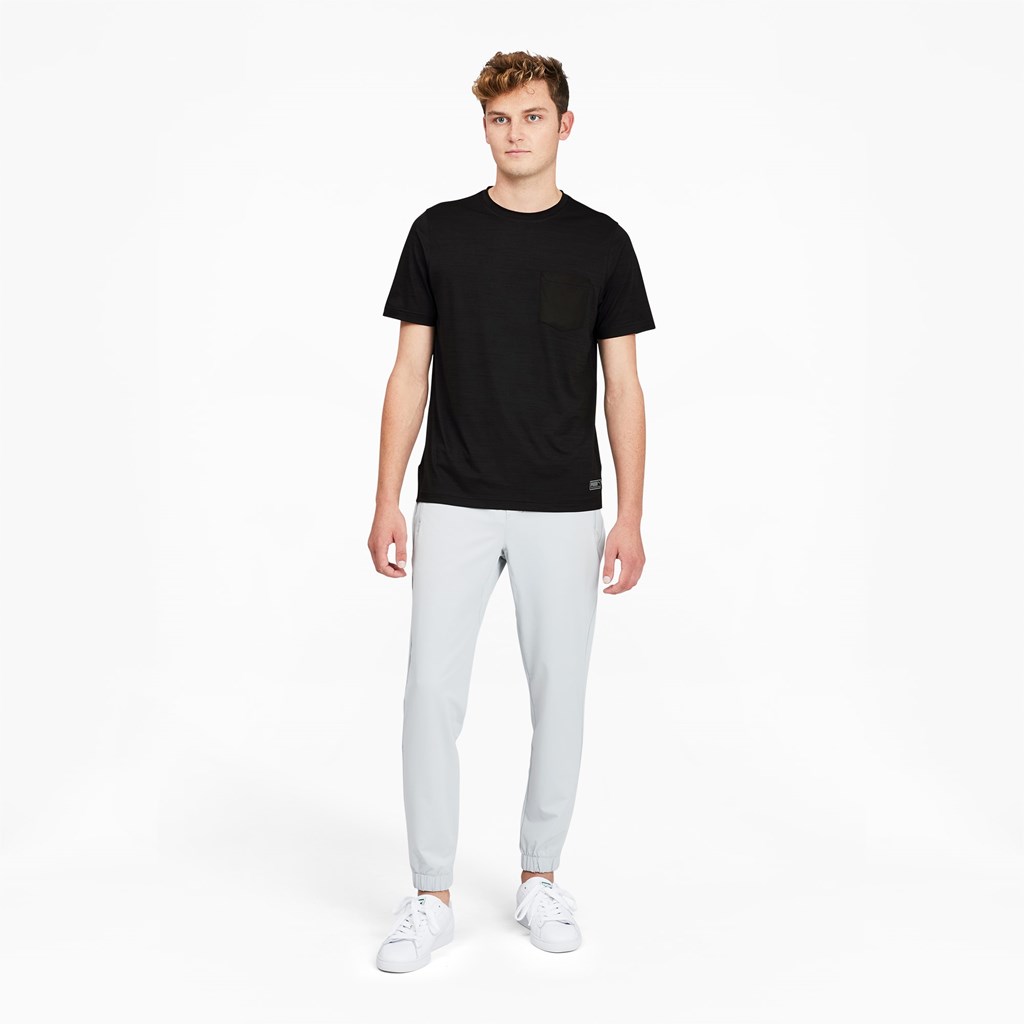 T Shirt Running Puma EGW CLOUDSPUN Pushcart Pocket Homme Noir | 8430697-CN