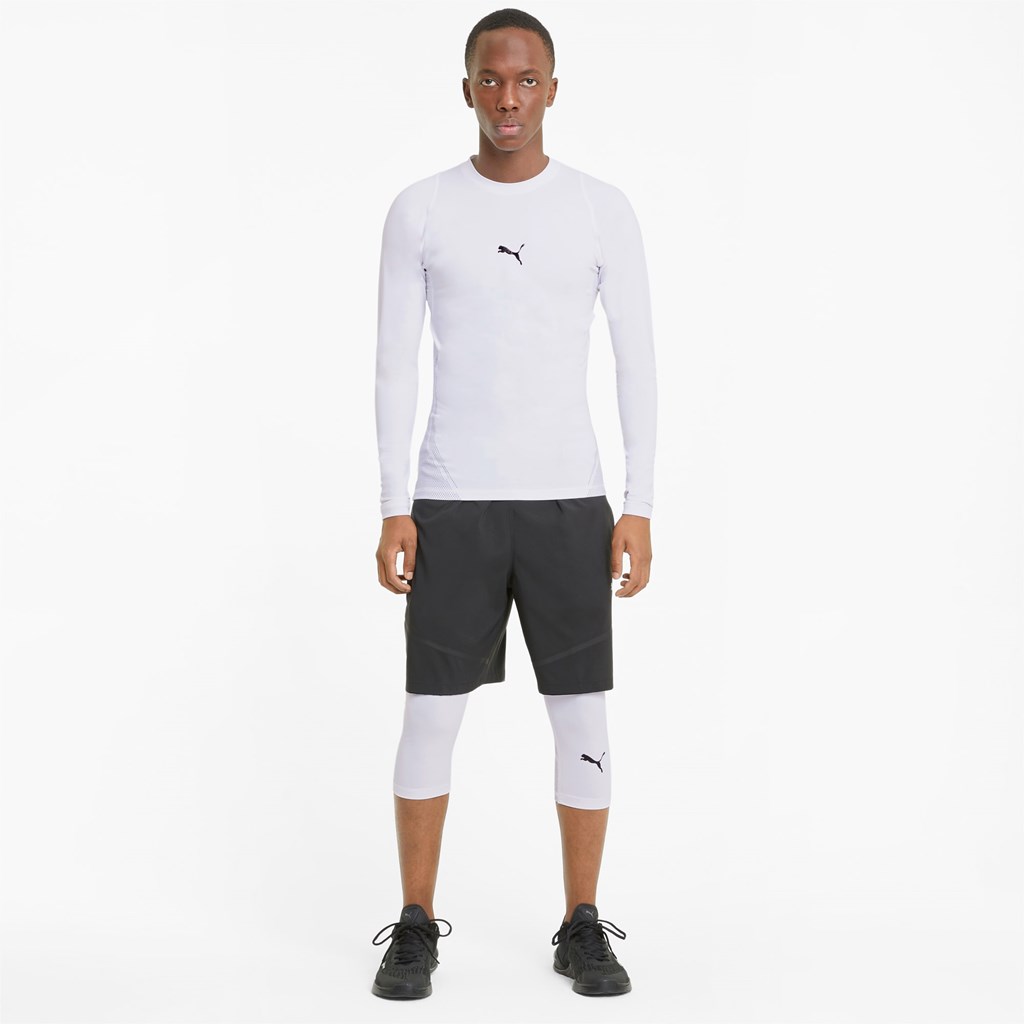 T Shirt Running Puma EXO-ADAPT Long Sleeve Homme Blanche | 5761382-EF