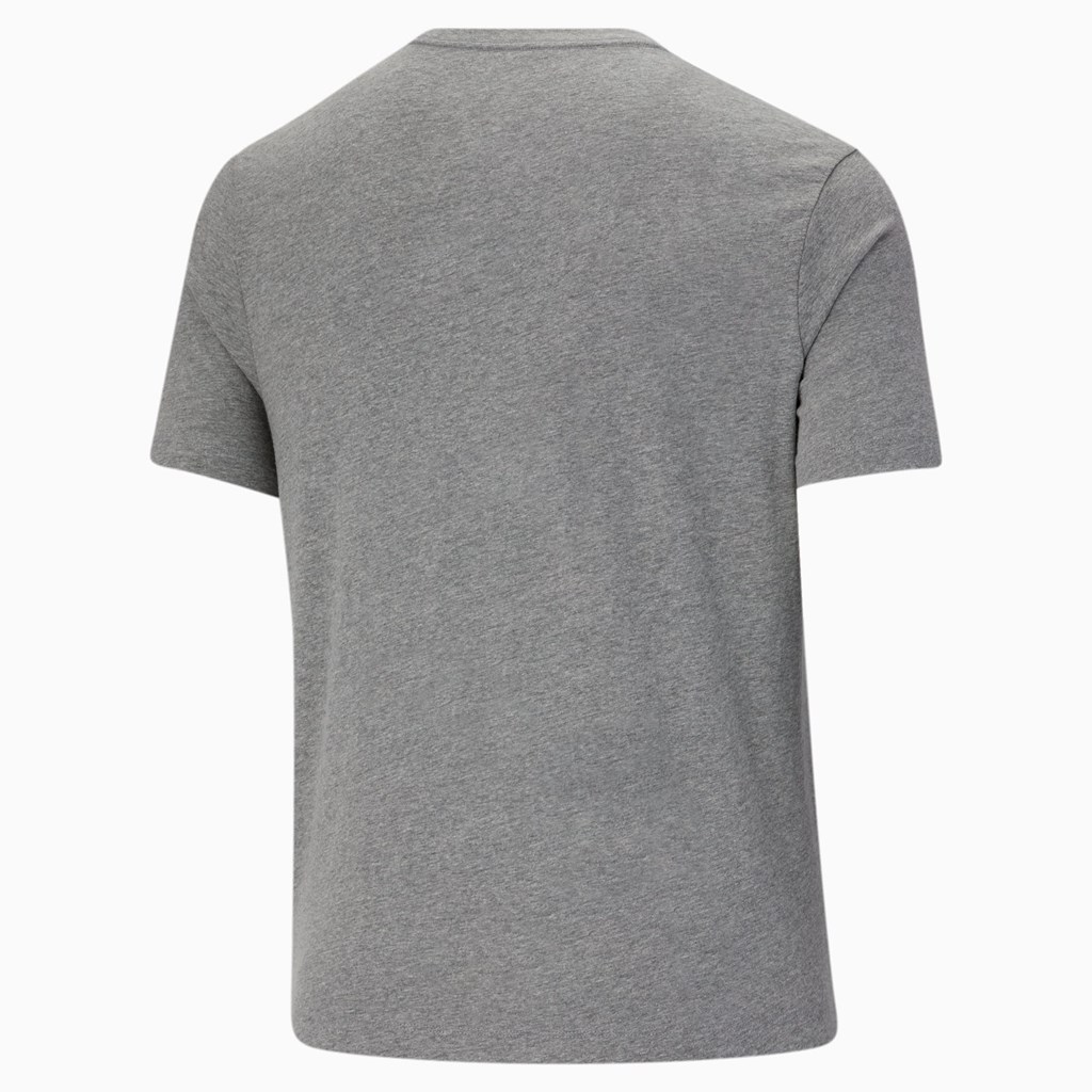 T Shirt Running Puma Essentials Logo BT Homme Medium Gray Heather | 1456039-UP