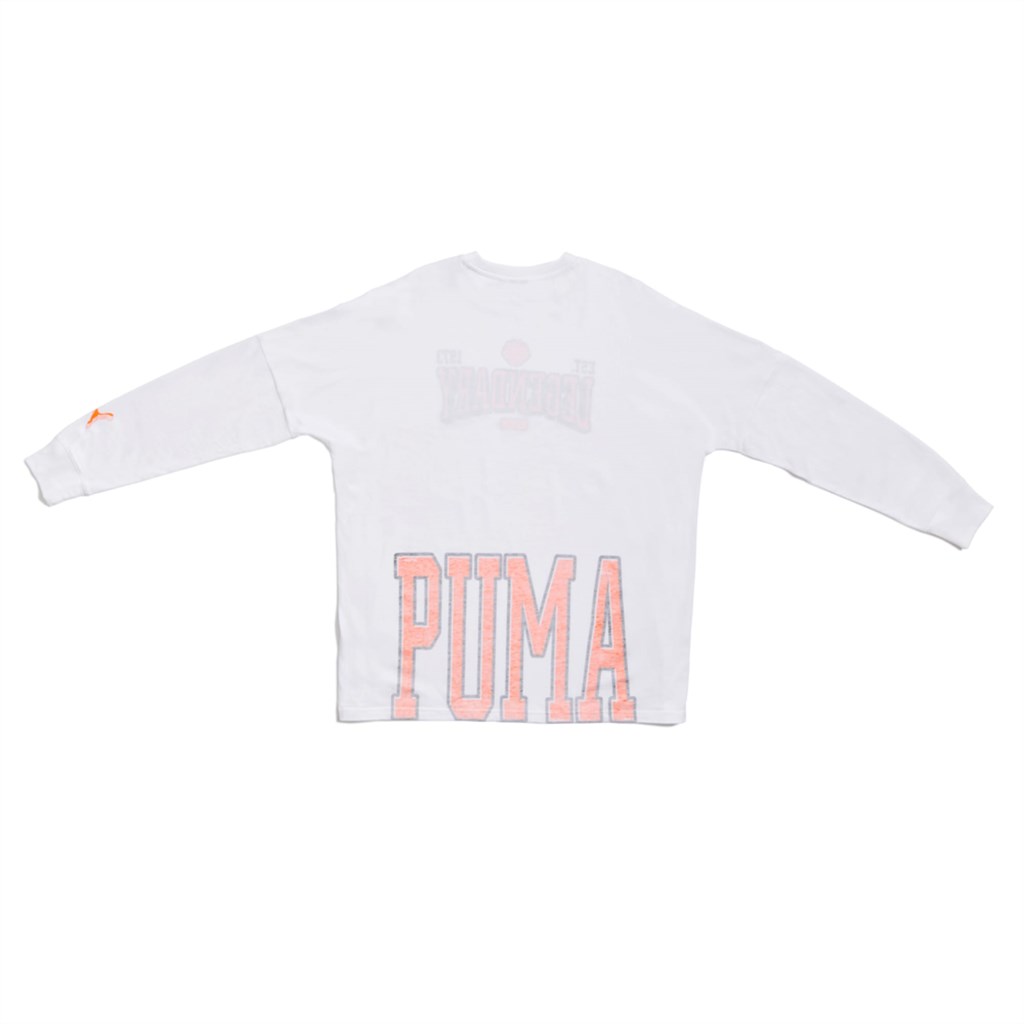 T Shirt Running Puma High Court Justice Long Sleeve Basketball Femme Blanche | 1826403-XS