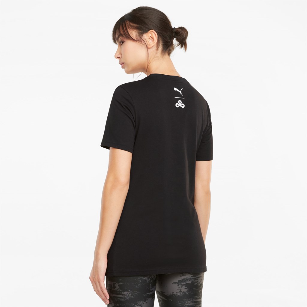 T Shirt Running Puma PUMA x CLOUD9 Graphic Esports Femme Noir | 2567098-UI