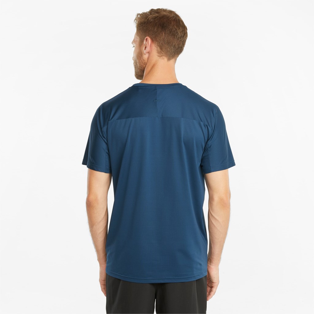 T Shirt Running Puma PUMA x FIRST MILE Course Homme Bleu | 7162594-KW