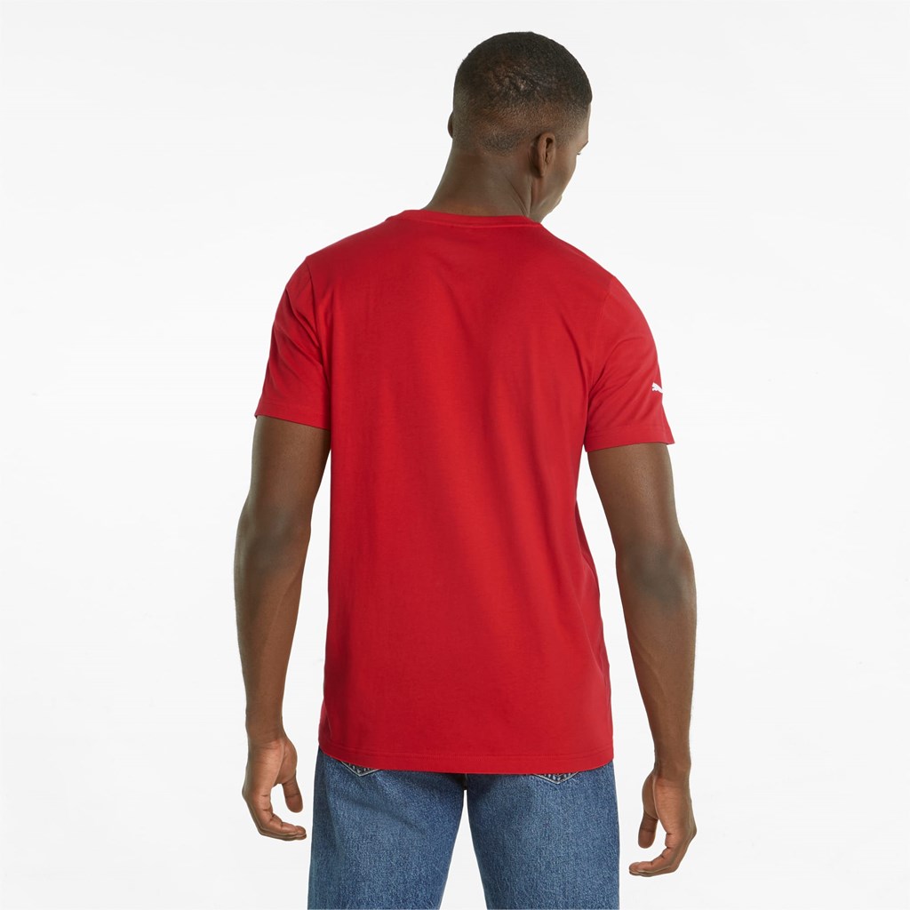 T Shirt Running Puma Scuderia Ferrari Race Color Shield Homme Rosso Corsa | 0379815-PO