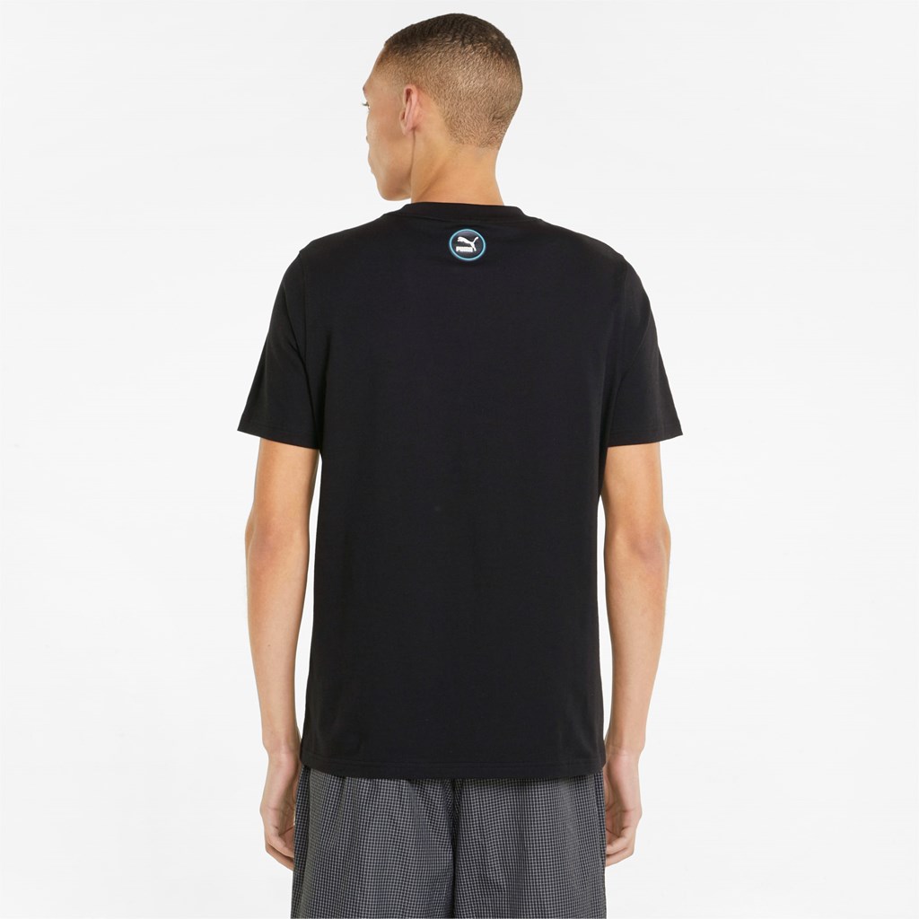 T Shirt Running Puma Sportswear by PUMA Graphic Homme Noir | 7485963-GM