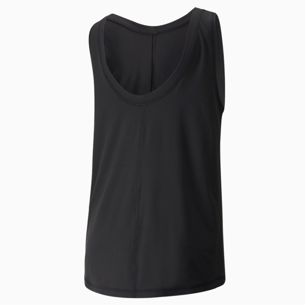 Tank Tops Puma CLOUDSPUN High Neck Course Femme Noir | 2781409-AP