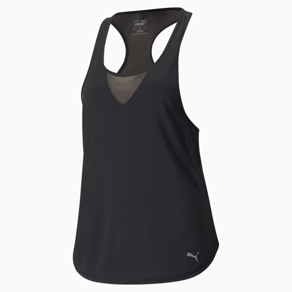 Tank Tops Puma COOLADAPT Course Tank Top Femme Noir | 9813507-SQ