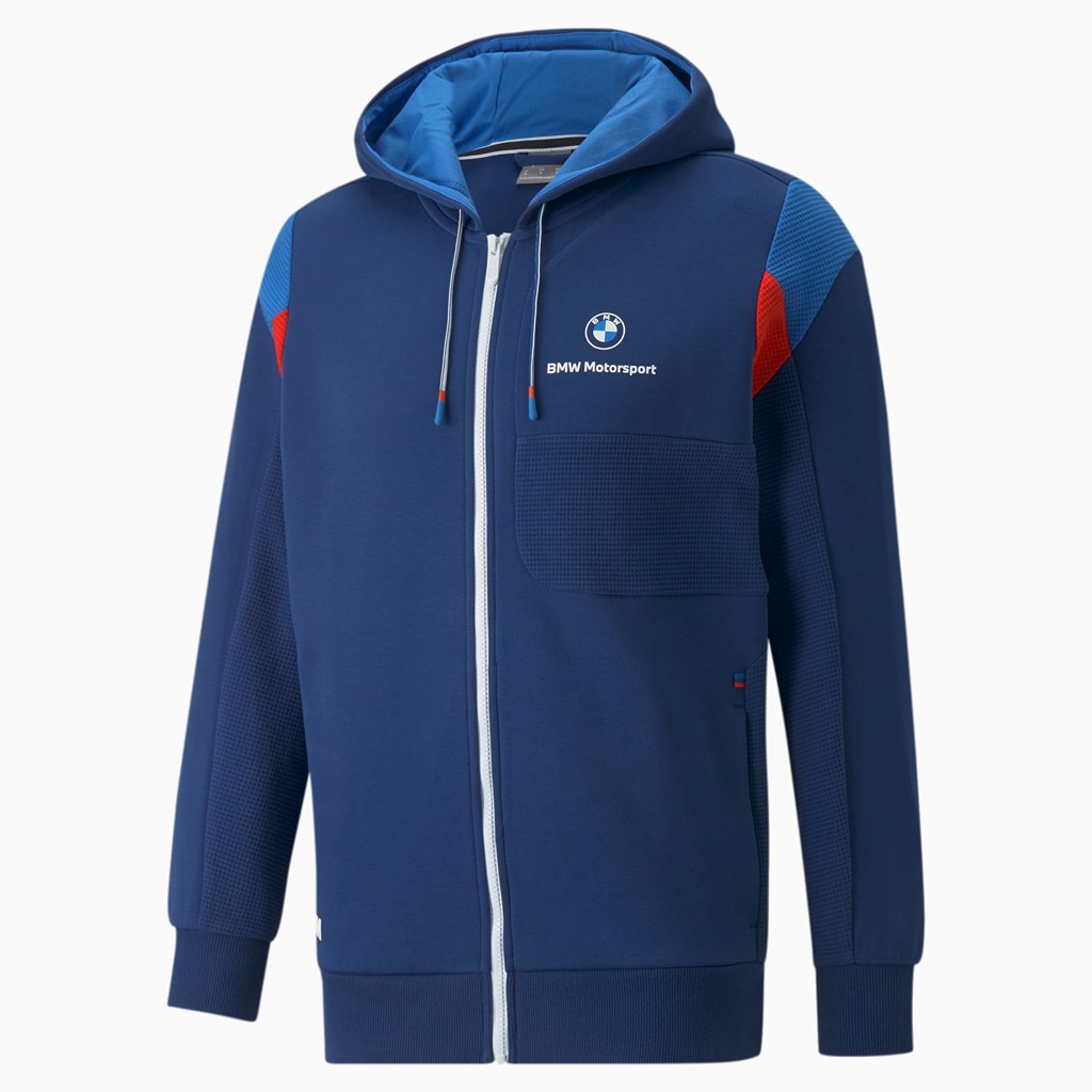 Vestes Puma BMW M Motorsport Encapuchonné Sweat Homme Bleu | 1407865-ZT