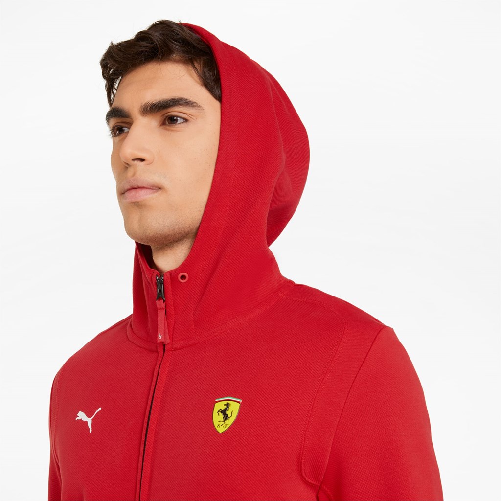 Vestes Puma Scuderia Ferrari Race Encapuchonné Sweat Homme Rosso Corsa | 9016832-SU