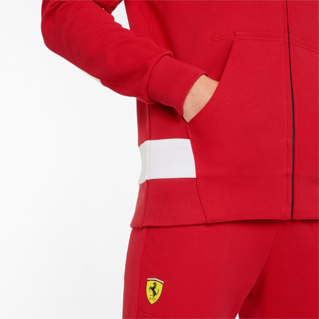 Vestes Puma Scuderia Ferrari Race Encapuchonné Sweat Homme Rosso Corsa | 9016832-SU