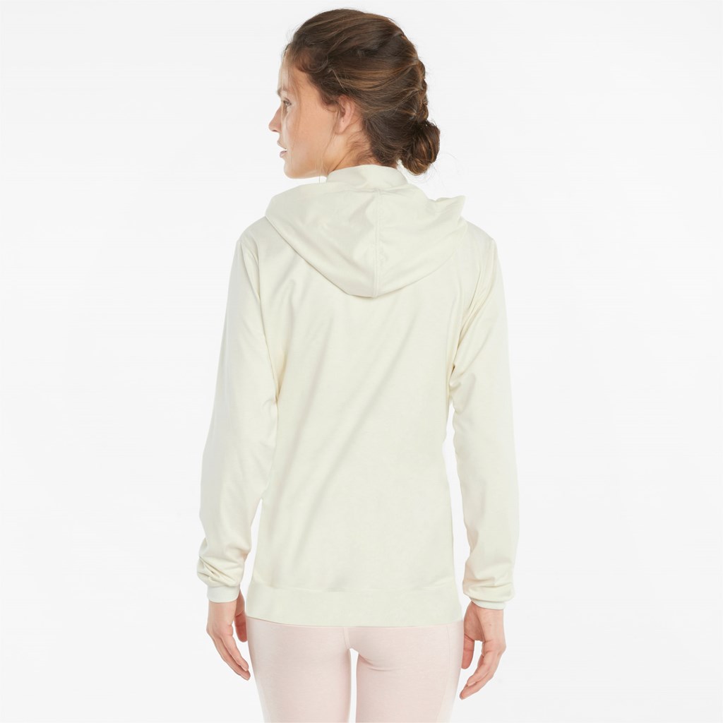 Vestes Puma Studio Yogini Full-Zip Course Femme Ivory Glow Heather | 0829637-KC