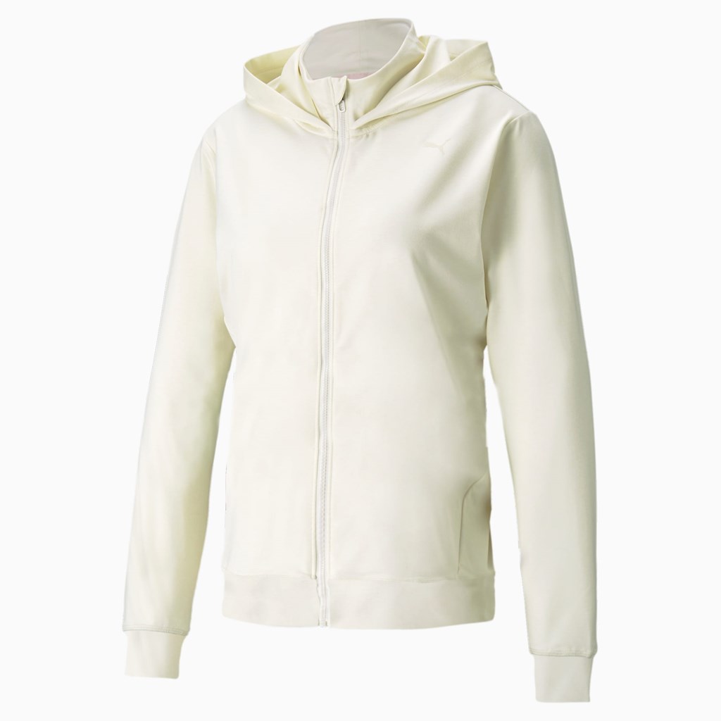 Vestes Puma Studio Yogini Full-Zip Course Femme Ivory Glow Heather | 0829637-KC