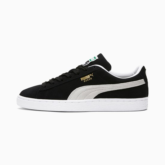 Baskets Puma Suede Classic XXI Femme Noir Blanche | XDGAR5082