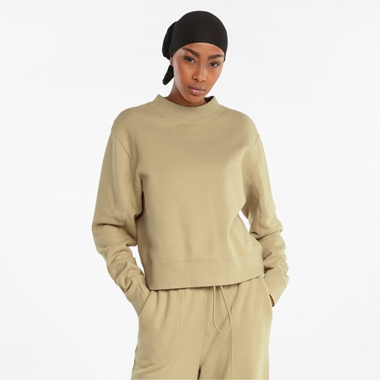 Chandails Puma Infuse Crew Neck Femme Pebble | SYDVC2870