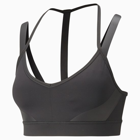 Soutien Gorge Sport Puma Low Impact Mode Luxe Course Femme Noir | RLIMY1729