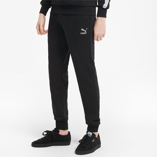 Sweatpants Puma Classics Cuffed Homme Noir | VNPIU3609