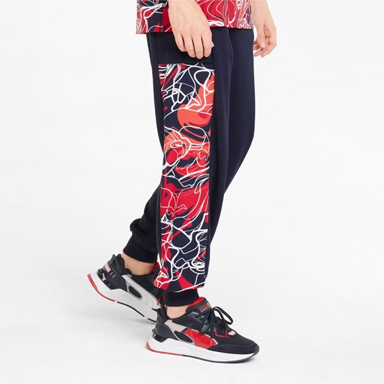 Sweatpants Puma Red Bull Racing Printed Homme Night Sky | RFVOD3245