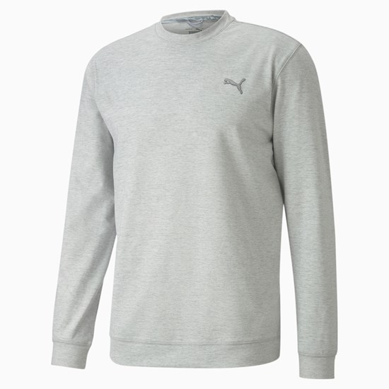 Sweatshirt Puma Cloudspun Crewneck Homme High Rise Heather | JFCB02361