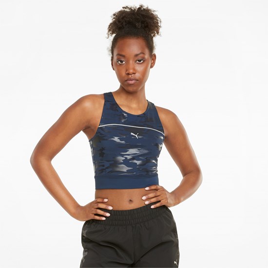 Tank Tops Puma High Shine Cropped Course Femme Spellbound | 3041962-QG